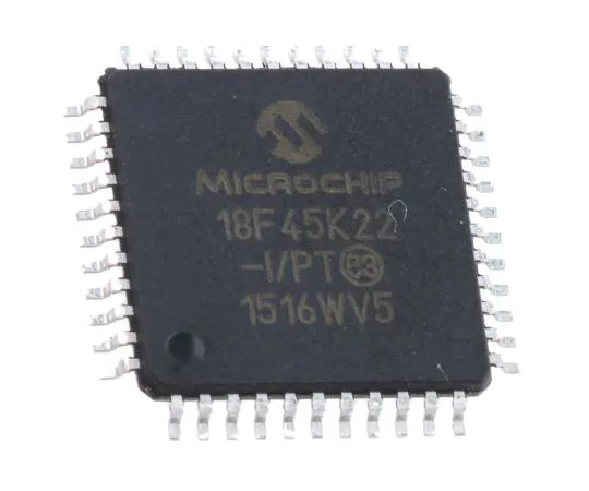 63-4986-35 Microchip, 8bit PIC Microcontroller, 16MHz, 32.768 kB, 256 B Flash, 44-Pin TQFP PIC18F45K22-I/PT