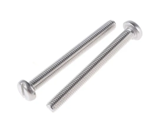 63-6554-60 RS PRO, M6 Pan Head, 60mm Stainless Steel Slot A2 304 Plain 130-729