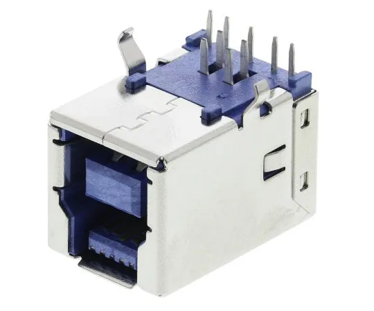 63-5051-31 Wurth Elektronik Right Angle PCB Mount Mount Female Version 3.0 Type B USB Connector, 30 V ac, 250mA 692221030100