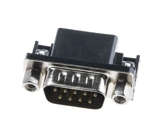 63-5125-10 RS Pro 9 Way Right Angle PCB D-sub Connector Plug, 2.77mm Pitch, with 4-40 UNC Screwlocks 811-7115