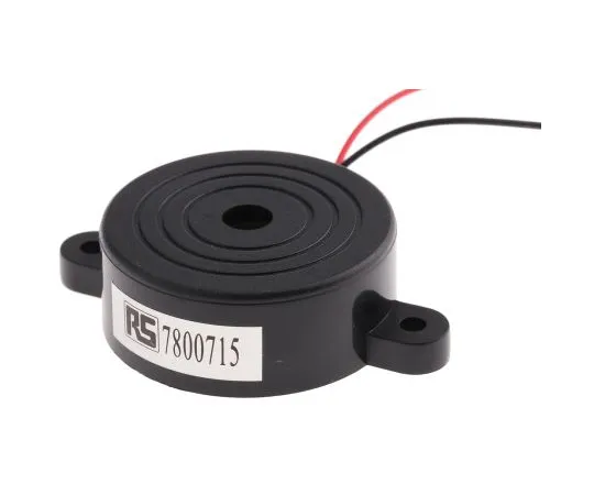 63-5094-37 RS PRO 1 → 30 V Pk-Pk 90dB Through Hole Continuous External Piezo Buzzer 780-0715