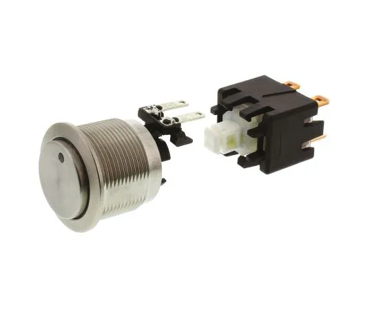63-4992-74 Schurter Double Pole Double Throw (DPDT) Latching Blue LED Push Button Switch, IP64 (Front); IP00 (Rear), 22 (Dia.)mm, 1241.6833.1124000