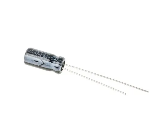 63-4998-57 RS PRO 470nF 63V dc Aluminium Electrolytic Capacitor, Through Hole 5 (Dia.) x 11mm +105°C 5mm 2mm 11mm 711-1551