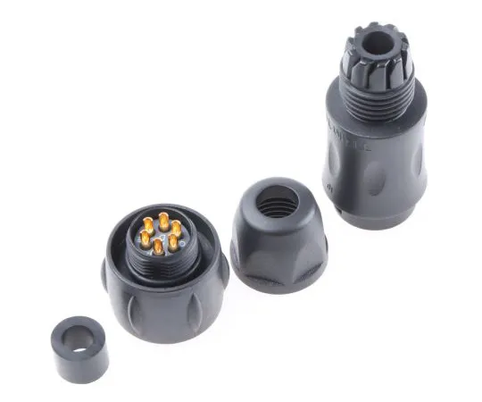 63-4963-16 Souriau UTS Series Cable Mount Connector, 6 contacts Socket UTS6JC10E6P
