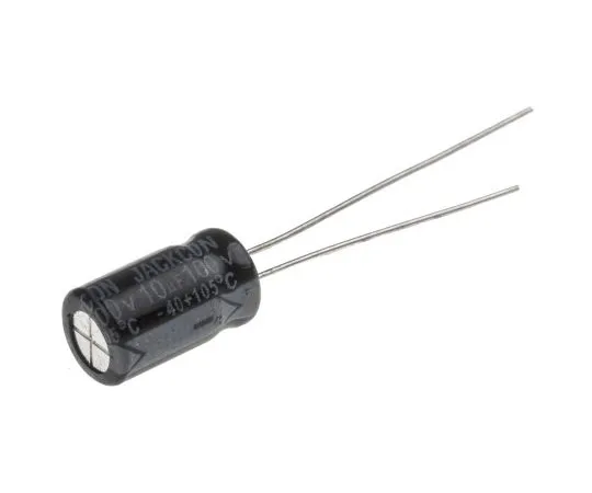 63-4998-68 RS PRO 10μF 100V dc Aluminium Electrolytic Capacitor, Through Hole 6.3 (Dia.) x 11mm +105°C 6.3mm 2.5mm 11mm 711-1693