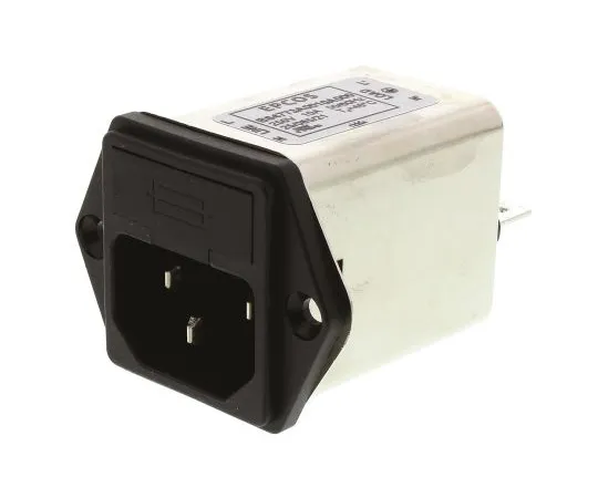 63-5094-57 EPCOS B84773 Series 10A 250 V ac/dc 50 → 60Hz Panel Mount RFI Filter, with Tab Terminals, Single Phase B84773A0010A000