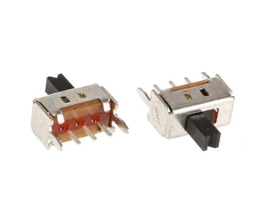63-4983-59 PCB Slide Switch Single Pole Double Throw (SPDT) Latching 100 mA @ 12 V dc Slide MFP113D