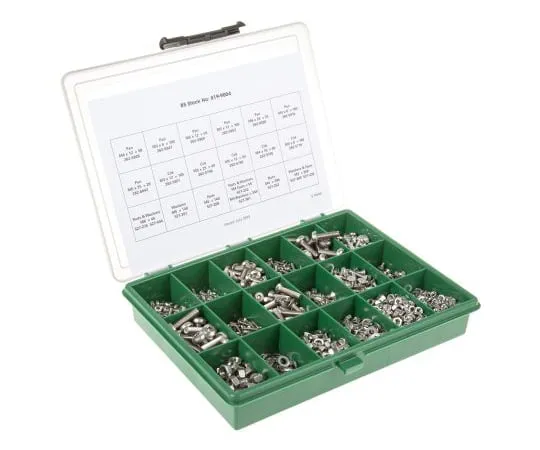 63-5131-63 RS Pro Stainless Steel 2475 Piece Torx Drive Screw/Bolt, Nut & Washer Kit 819-9004