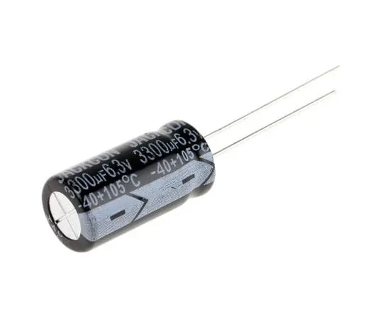 63-4997-76 RS PRO 3300μF 6.3V dc Aluminium Electrolytic Capacitor, Through Hole 10 (Dia.) x 20mm +105°C 10mm 5mm 20mm 711-0753