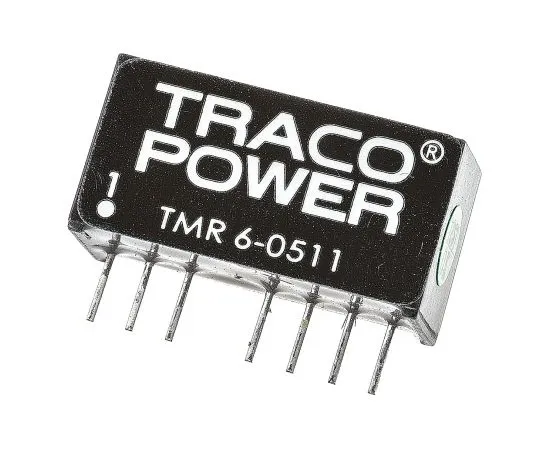 63-5064-38 TRACOPOWER TMR 6 6W Isolated DC-DC Converter Through Hole, Voltage in 4.5 → 9 V dc, Voltage out 5V dc TMR 6-0511