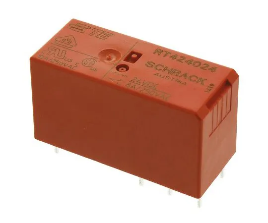 63-4947-52 TE ConnectivityRT2 DPDT Non-Latching Relay PCB Mount, 24V dc Coil, 8A RT424024 6-1393243-8