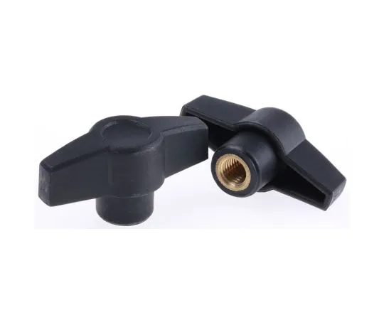 63-6565-31 RS PRO Black Wing Clamping Knob, M10 161-486