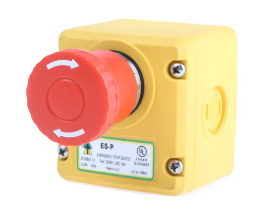 63-5137-10 IDEM, Red, Twist to Reset 40mm Round Head Emergency Button 230001