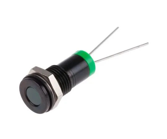 63-4977-85 RS PRO Green Indicator, 2 V dc, 8mm Mounting Hole Size, Lead Pins Termination, IP67 700-1729