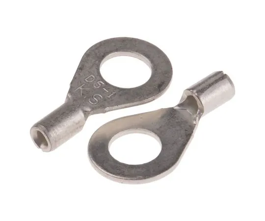 63-5123-12 RS PRO Uninsulated Crimp Ring Terminal, #10 Stud Size, 0.5mm² to 1.5mm² Wire Size 809-2237