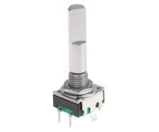 63-5038-19 Bourns 24 Pulse Incremental Mechanical Rotary Encoder with a 6 mm Flat Shaft (Not Indexed), Through Hole PEC11R-4230F-S0024