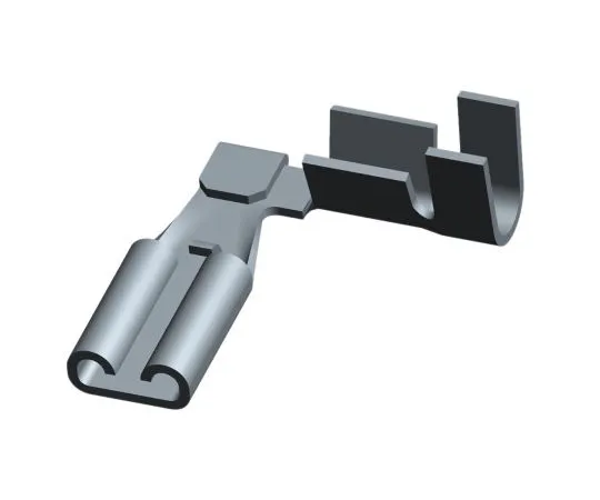 63-5174-50 TE Connectivity 110 Series Uninsulated Crimp Flag Terminal, 0.3mm² to 0.8mm², 22AWG to 18AWG, Tin Plated 61070-1