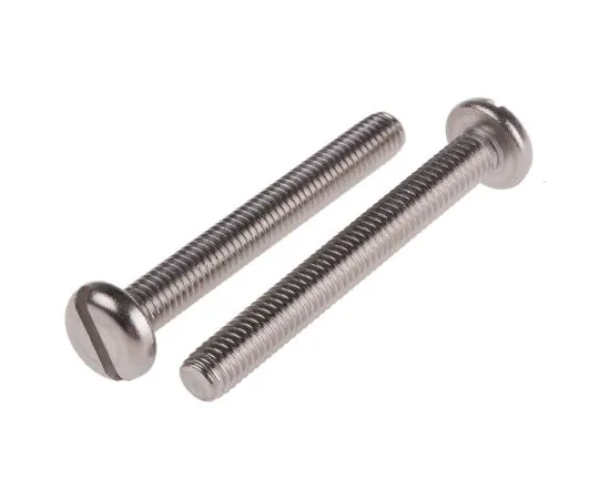 63-6554-59 RS PRO, M6 Pan Head, 50mm Stainless Steel Slot A2 304 Plain 130-713