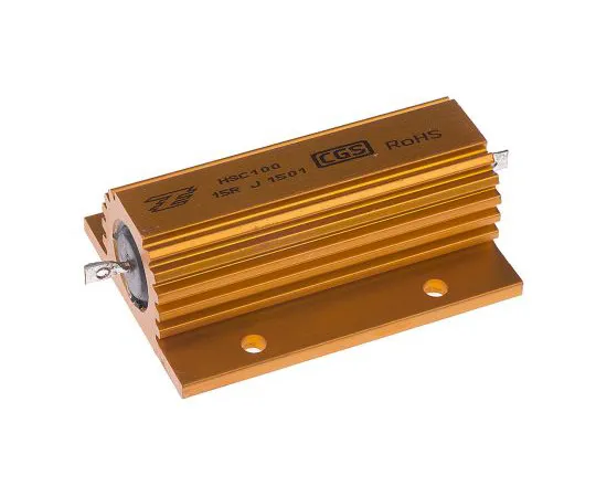 63-5020-52 TE Connectivity HSC100 Series Aluminium Ho***d Solder Lug Wire Wound Panel Mount Resistor, 15Ω ±5% 100W HSC10015RJ