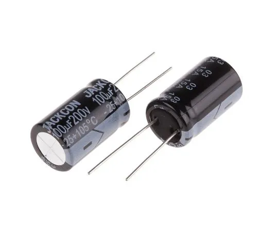 63-4998-77 RS PRO 100μF 200V dc Aluminium Electrolytic Capacitor, Through Hole 16 (Dia.) x 26mm +105°C 16mm 7.5mm 26mm 711-1873
