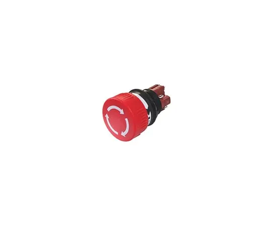 63-5037-92 EAO Red Mushroom Push Button, NO/NC, 16mm Maintained PCB Pin 51-256.025