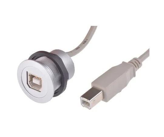 63-5080-58 HARTING Male USB B to Female USB B USB Extension Cable, 3m 9454521914