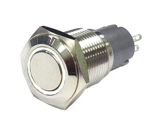 63-5125-54 RS Pro Single Pole Double Throw (SPDT) Momentary White LED Push Button Switch, IP65, IP67, 16 (Dia.)mm, Panel Mount, 811-8459