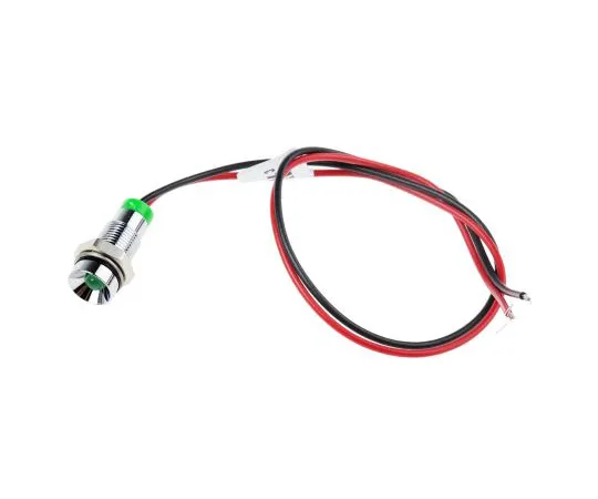 63-5022-23 RS PRO Green Indicator, 2 V dc, 6mm Mounting Hole Size, Lead Wires Termination, IP67 722-7693