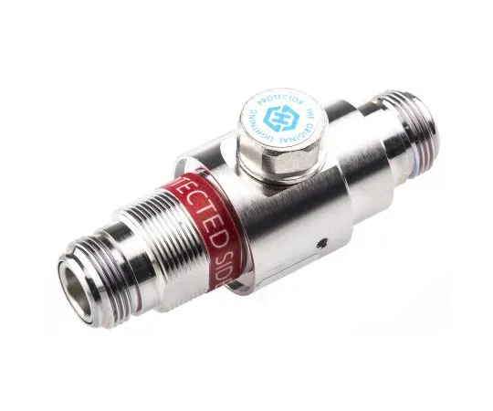 63-6548-81 Huber & Suhner 3402 Series 230 V Maximum Voltage Rating 20 kA, 30 kA Maximum Surge Current EMP Protector, Panel Mount 3402.17.A