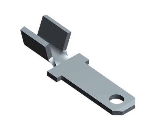 63-5174-49 TE Connectivity 110 Series , Straight Mount Angle Crimp Tab Terminal, 0.3mm² to 0.8mm², 22AWG to 18AWG, 2.79 x 0.51mm 62122-1