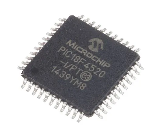 63-4975-81 Microchip, 8bit PIC Microcontroller, 40MHz, 32 kB, 256 B Flash, 44-Pin TQFP PIC18F4520-I/PT