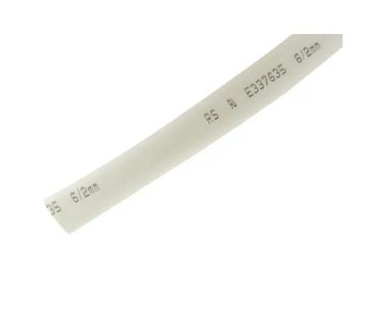 63-4979-41 RS White No Heat Shrink Tubing 6mm Sleeve Dia. x 7m Length 3:1 Ratio 700-4557