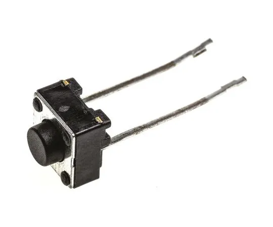 63-5012-77 Black Button Tactile Switch, Single Pole Single Throw (SPST) 50 mA @ 24 V dc 1.4mm FSM4JRT