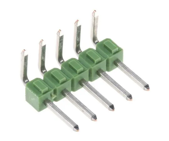 63-4950-26 TE Connectivity AMPMODU MOD II, 5 Way, 1 Row, Right Angle Pin Header 826949-5