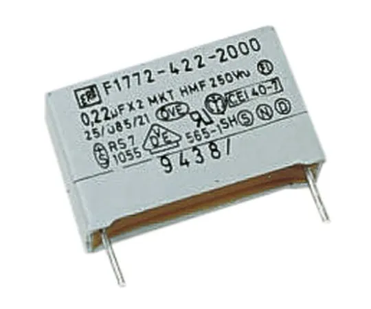 63-6550-27 Vishay 33nF Polyester Capacitor PET 310V ac ±10% F1772 Series Through Hole F17723332000