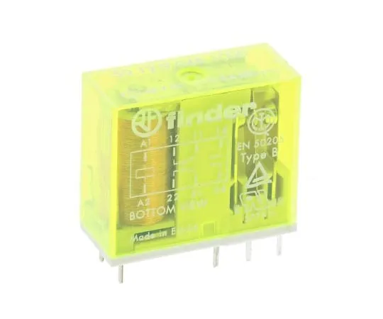 63-6546-04 Finder50 Series DPDT Non-Latching Relay PCB Mount, 48V dc Coil, 8A 50.12.9.048.1000
