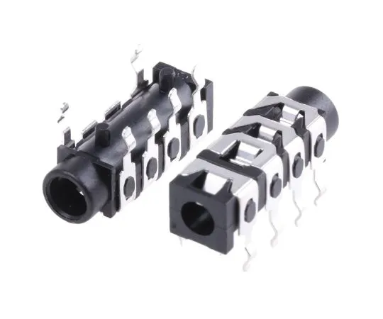 63-5119-28 RS PRO 3.5 mm PCB Mount Composite Video Jack Socket, 4 Pole 805-1661