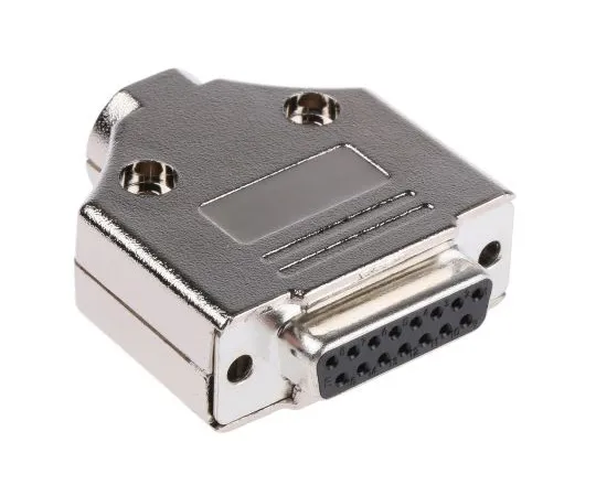 63-5100-66 MHDTPK Series, 15 Way D-Sub Socket Connector Kit With Hood and Inserts MHDTPK15-DB15S-K