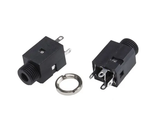 63-5173-48 RS PRO 3.5 mm Panel Mount Stereo Jack Jack Socket, 3 Pole 907-5680