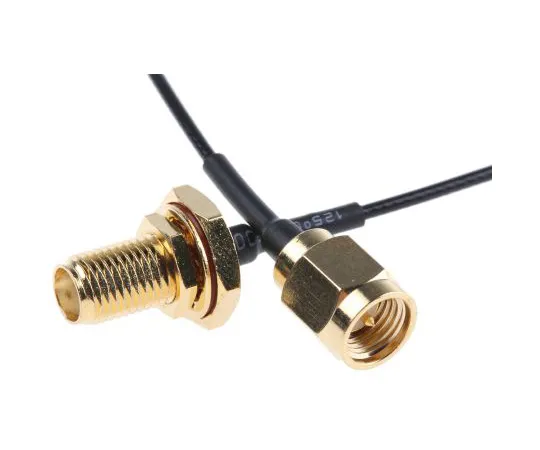 63-5108-96 RS PRO Black Female SMA to Male SMA Coaxial Cable, 50 Ω 794-2885
