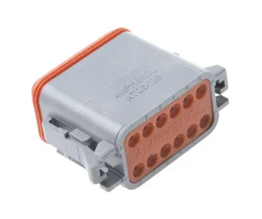 63-4973-76 Amphenol AT Series, 12 Way Cable Mount Plug Power Connector AT06-12SA