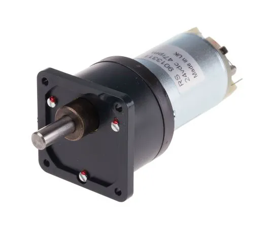 63-5168-16 RS PRO, 24 V dc, 300 mNm, Brushed DC Geared Motor, Output Speed 47 rpm 901-3311