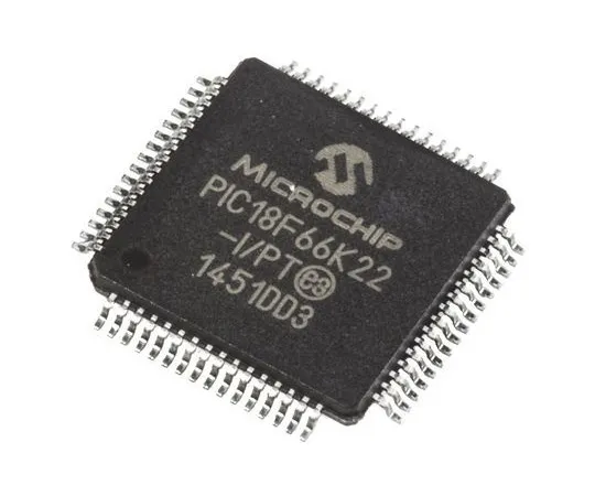 63-5059-10 Microchip, 8bit PIC Microcontroller, 64MHz, 1 kB, 64 kB Flash, 64-Pin TQFP PIC18F66K22-I/PT