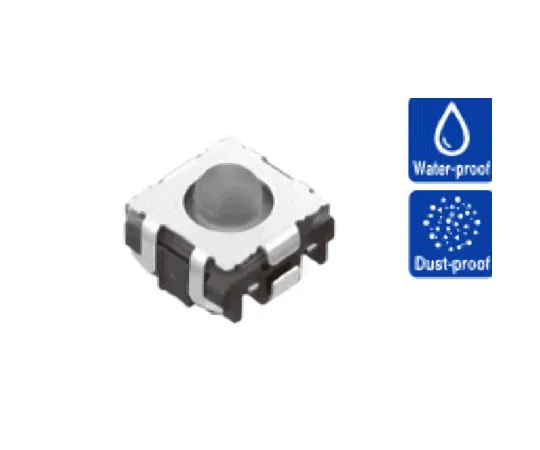 63-5179-60 IP67 Grey Button Tactile Switch, Single Pole Single Throw (SPST) 50 mA 1.35mm Surface Mount SKSUAAE010