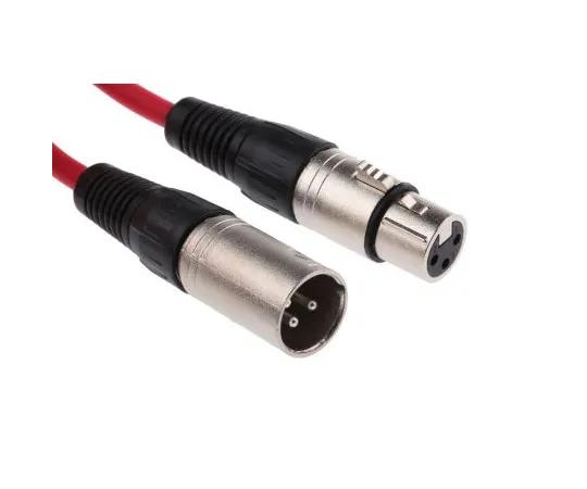 63-5047-61 RS PRO XLR Cable Assembly 3m Red Female XLR to Male XLR 742-4507