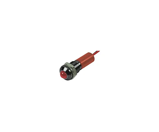63-5023-99 RS PRO Red Indicator, 2 V dc, 8mm Mounting Hole Size, Lead Wires Termination, IP67 723-9390