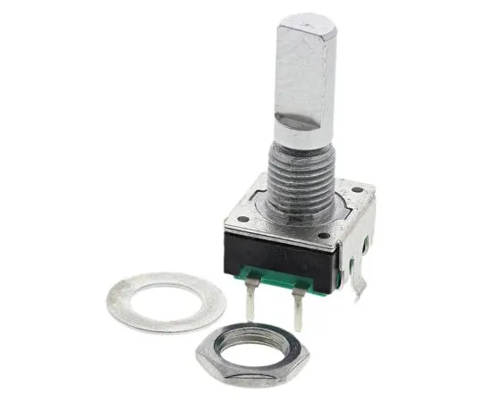 63-5038-13 Bourns 24 Pulse Incremental Mechanical Rotary Encoder with a 6 mm Flat Shaft (Not Indexed), Through Hole PEC11R-4020F-S0024