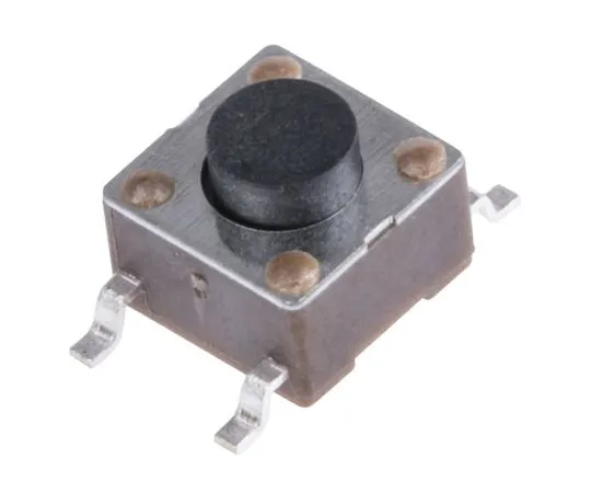 63-5012-82 Black Button Tactile Switch, Single Pole Single Throw (SPST) 50 mA @ 24 V dc 1.4mm FSM4JSMATR