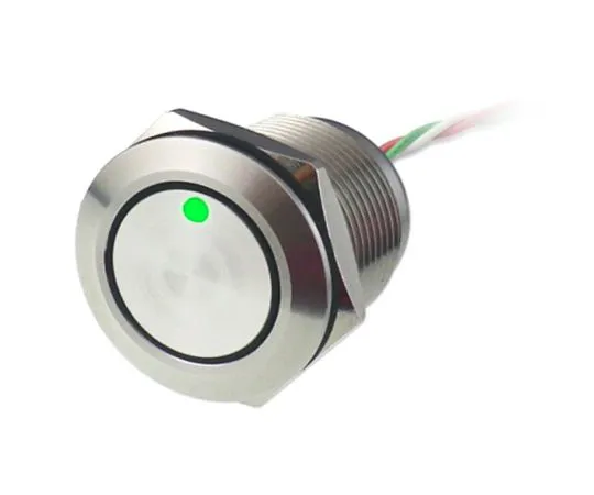 63-5135-67 Push Button Touch Switch, Latching, NO ,Illuminated, Green, Red, IP68 Brass, 5 → 30V dc 823-2801