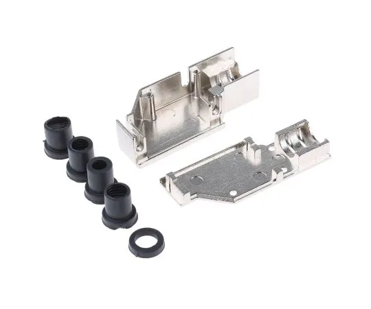 63-5134-29 MH Connectors MHDCMR Series Zinc Right Angle D-sub Connector Backshell, 15 Way, Strain Relief MHDCMR15-ULP